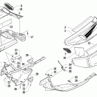 TZ1 Поддон и оптикатели боковые (NAVY LXR - NAVY LXR I...