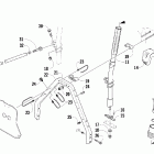Crossfire 800 EFI Рулевая колонка в сборе  (sno pro / le sno pro)