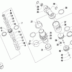 600 Sno Pro Задняя подвеска. передний  амортизатор  (cc intern...