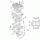 Bearcat 570 Картер и блок цилиндр