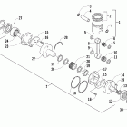 F6 EFI SP Поршень и коленчатый вал