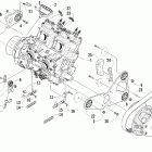 Crossfire 800 EFI Вариатор и опора двигателя