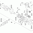 600 Sno Pro Поршень и коленчатый вал