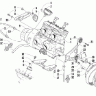 F6 EFI SP Вариатор и опора двигателя