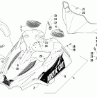 600 Sno Pro Капот и ветровое стекло ( international)