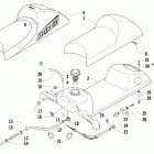 120 SP Топливный бак ,сиденье и задний фонарь