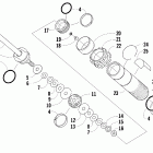 M1000 Задняя  подвеска, передний амортизатор