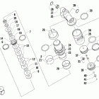 600 Sno Pro Задняя  подвеска, передний амортизатор