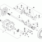600 Sno Pro Привод вала и тормозные узлы (cc international)