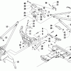 600 Sno Pro Передняя рама и крепление рулевой трапеции