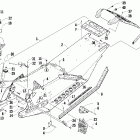 600 Sno Pro Шасси, задний бампер,брызговик  (cc international)