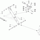 Crossfire 800 EFI Передний амортизатор  (sno pro / le sno pro)