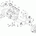 Crossfire 500 Вариатор и опора двигателя