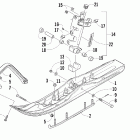 Crossfire 800 EFI Лыжа и стойка лыжи (international sno pro)