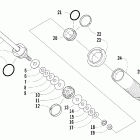 Crossfire 1000 EFI Задняя  подвеска, передний амортизатор