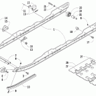 Crossfire 1000 EFI Рельс скольжения и гусеница