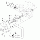 Firecat 600 EFI Помпа и термостат