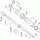 F1000 EFI SP Задняя  подвеска, передний амортизатор