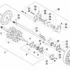 Panther 570 Вал приводной трака и тормоза