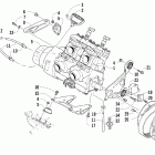 F6 EFI SP Вариатор и опора двигателя