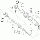 M6 EFI Задняя  подвеска, передний амортизатор