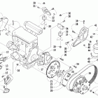 Panther 660 Trail Вариатор и опора двигателя