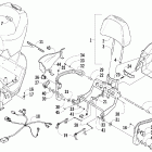 TZ1 Touring Пассажирские сиденья и спинка (LXR)