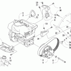 Panther 570 Вариатор и опора двигателя