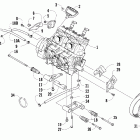 600 SP Вариатор и опора двигателя