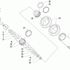 Jaguar Z1 EB Задняя  подвеска, передний амортизатор