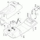 Panther 660 Trail Топливный бак ,сиденье и задний фонарь
