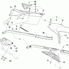 F1000 EFI SP Крепление сиденья