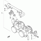 Crossfire 500 EFI Клапана и дросселя в сборе