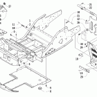 T660 Turbo Trail Передняя рама и подножки