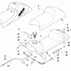 AC 120 Топливный бак ,сиденье и задний фонарь