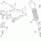M8 EFI Задняя подвеска , амортизатор