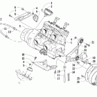 F6 EFI SP Вариатор и опора двигателя