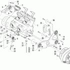 Crossfire 600 EFI Вариатор и опора двигателя