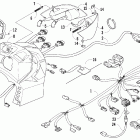 T660 Turbo Trail Headlight, instruments, and wiring assemblies (le)