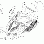 Crossfire 600 EFI Капот и ветровое стекло