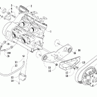 600 SP Modified Вариатор и опора двигателя