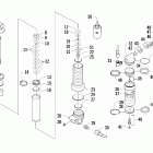 440 SP R Задняя  подвеска, передний амортизатор