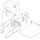 Bearcat 570 Багажник,спинка и задние фонари