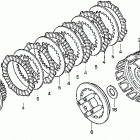 TRX300EX Сцепление