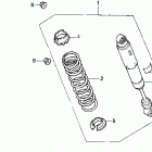 TRX300EX Задний амортизатор