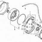 TRX300 Задний тормоз