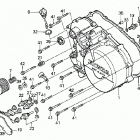 TRX300 Крышка картера правая