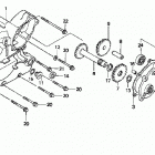 TRX300FW Left crankcase cover (2)