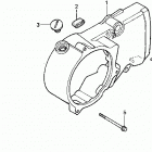 TRX90 Крышка картера левая