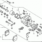 TRX300EX Задний суппорт тормозной